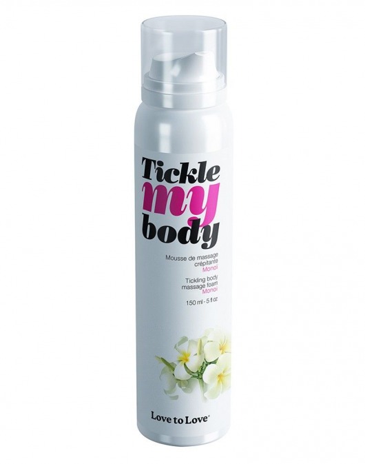 Массажная хрустящая пенка Tickle My Body Monoi с ароматом моной - 150 мл. - Love to Love - купить с доставкой в Коврове