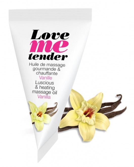 Съедобное согревающее массажное масло Love Me Tender Vanilla с ароматом ванили - 10 мл. - Love to Love - купить с доставкой в Коврове