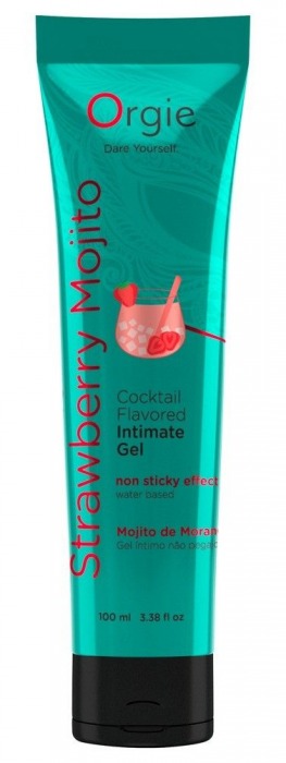 Съедобный интимный гель Orgie Lube Tube Cocktail Strawberry Mojito - 100 мл. - ORGIE - купить с доставкой в Коврове