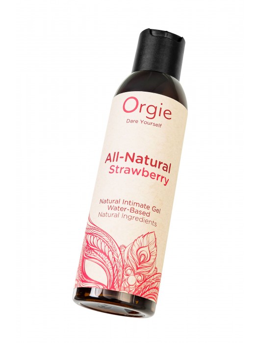 Интимный гель на водной основе All-Natural Strawberry с ароматом клубники - 150 мл. - ORGIE - купить с доставкой в Коврове