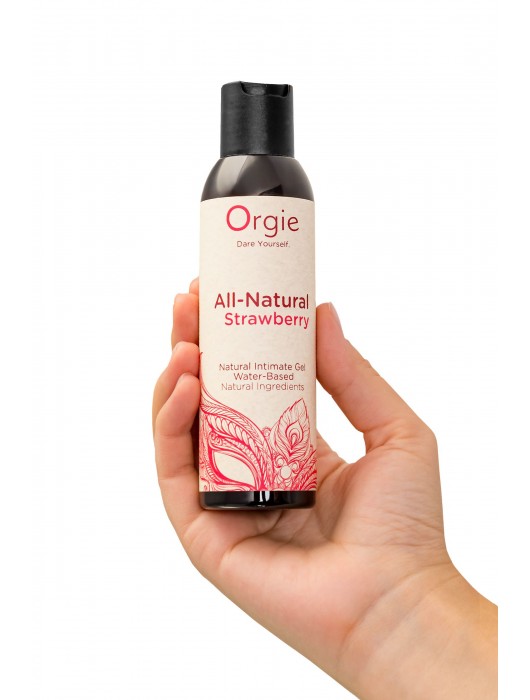 Интимный гель на водной основе All-Natural Strawberry с ароматом клубники - 150 мл. - ORGIE - купить с доставкой в Коврове