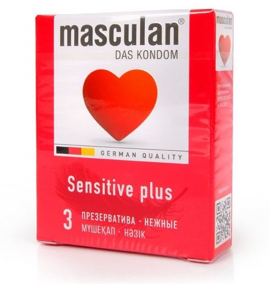 Презервативы Masculan Sensitive plus - 3 шт. - Masculan - купить с доставкой в Коврове