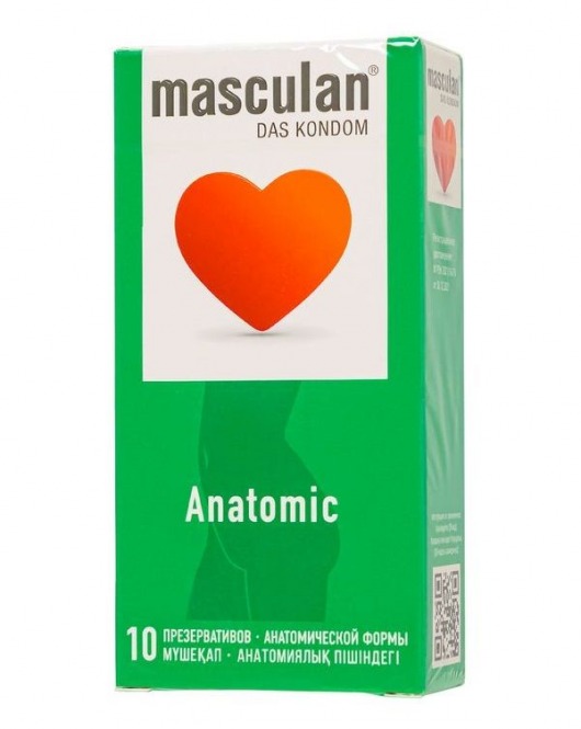 Презервативы анатомической формы Masculan Anatomic - 10 шт. - Masculan - купить с доставкой в Коврове