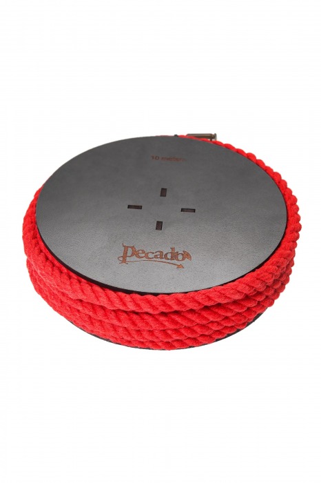 Красная веревка для шибари на катушке - 10 м. - Pecado - купить с доставкой в Коврове