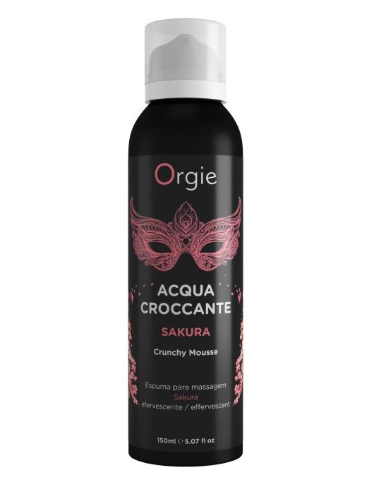 Хрустящая пенка для массажа Orgie Acqua Croccante Sakura с ароматом сакуры - 150 мл. - ORGIE - купить с доставкой в Коврове
