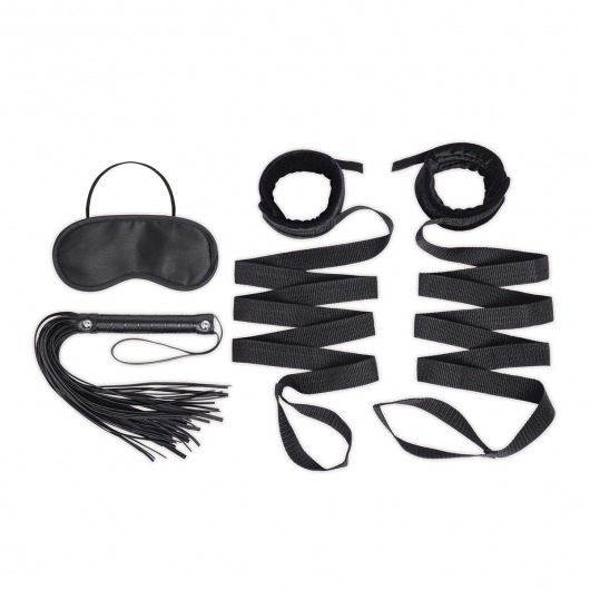 Эротический набор 4PC Bondage Bed Strap   Flogger Kit - Lux Fetish - купить с доставкой в Коврове