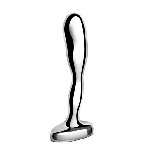 Стальной стимулятор простаты Stainless Steel Prostate Plug - 11,5 см. - b-Vibe - в Коврове купить с доставкой