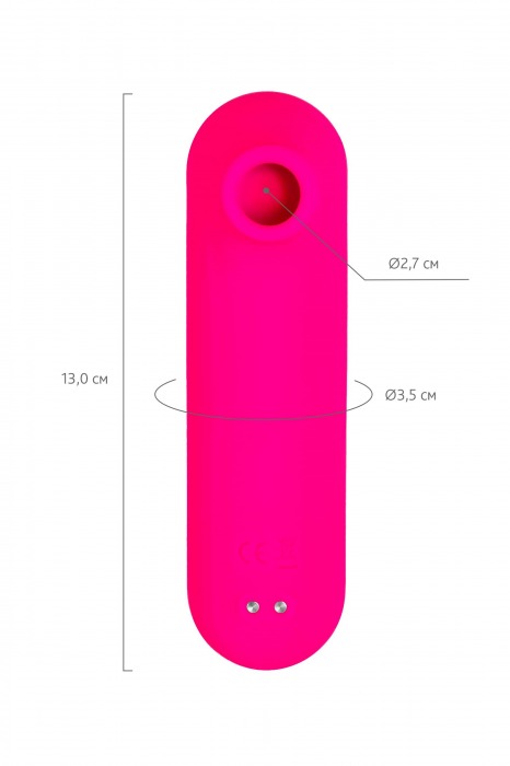 Ярко-розовый вакуум-волновой стимулятор Molette - ToyFa