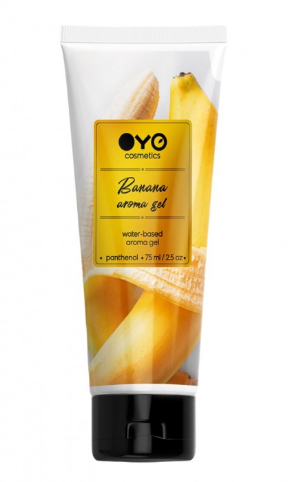 Лубрикант на водной основе OYO Aroma Gel Banana с ароматом банана - 75 мл. - OYO - купить с доставкой в Коврове