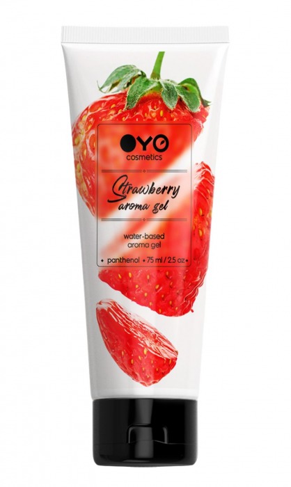 Лубрикант на водной основе OYO Aroma Gel Strawberry с ароматом клубники - 75 мл. - OYO - купить с доставкой в Коврове