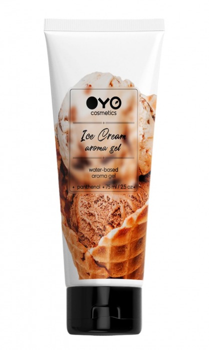 Лубрикант на водной основе OYO Aroma Gel Ice Cream с ароматом пломбира - 75 мл. - OYO - купить с доставкой в Коврове