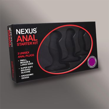Набор из 3 массажеров простаты чёрного цвета NEXUS ANAL STARTER KIT - Nexus Range - в Коврове купить с доставкой