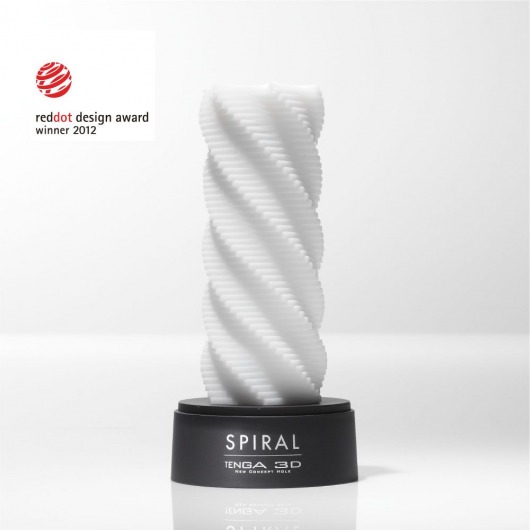 Белый 3D мастурбатор SPIRAL - Tenga - в Коврове купить с доставкой