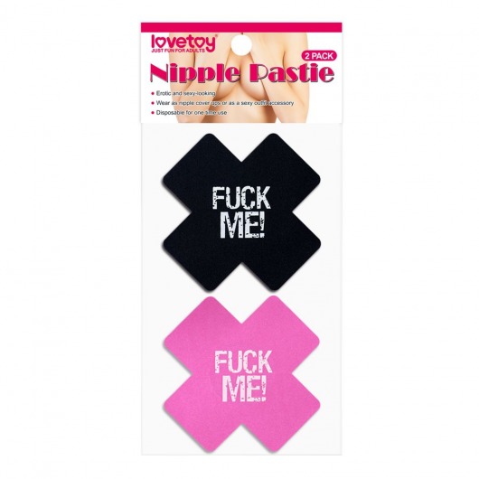 Набор из 2 пар пэстисов Cross Pattern Nipple Pasties - Lovetoy - купить с доставкой в Коврове