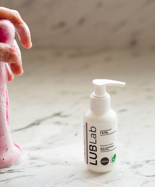 Очищающий эко-гель для секс-игрушек с ароматом бергамота и мяты - 100 мл. - LUBLab - купить с доставкой в Коврове