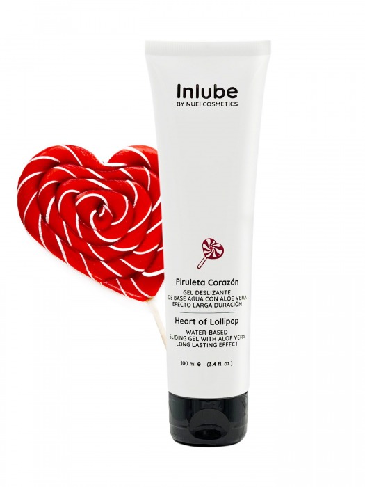 Смазка на водной основе Nuei Inlube Lollipop с алоэ вера и ароматом леденцов - 100 мл. - Nuei cosmetics - купить с доставкой в Коврове