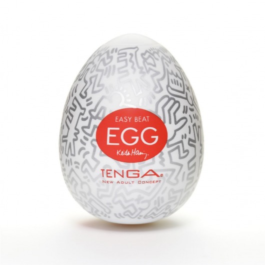 Мастурбатор-яйцо Keith Haring EGG PARTY - Tenga - в Коврове купить с доставкой