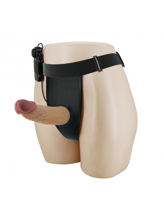 Полый вибрострапон на регулируемых трусиках Draven - 17,5 см. - Baile - купить с доставкой в Коврове