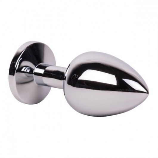 Большой стальной плаг с розовым кристаллом Pink Bubble Gum - 9,5 см. - Erotic Fantasy - купить с доставкой в Коврове