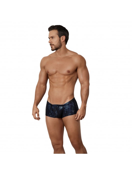 Темно-синие блестящие трусы-хипсы Cambodia Trunks - Clever Masculine Underwear купить с доставкой
