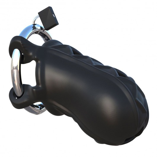 Черный замок верности Extreme Silicone Cock Blocker - Pipedream - купить с доставкой в Коврове
