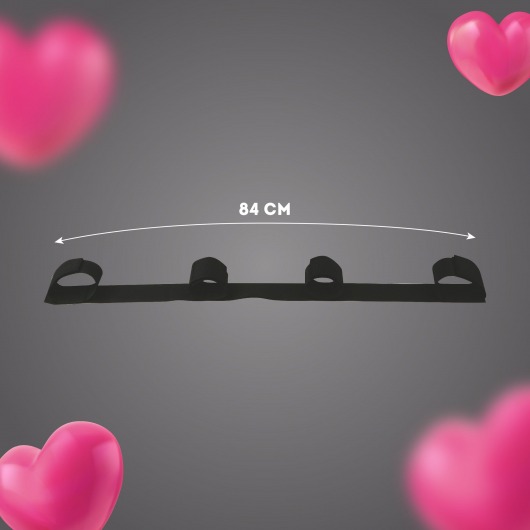 Черный фиксатор на щиколотки и запястья - Волшебная страна - купить с доставкой в Коврове