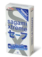 Презервативы Sagami Xtreme Ultrasafe с двойным количеством смазки - 10 шт. - Sagami - купить с доставкой в Коврове