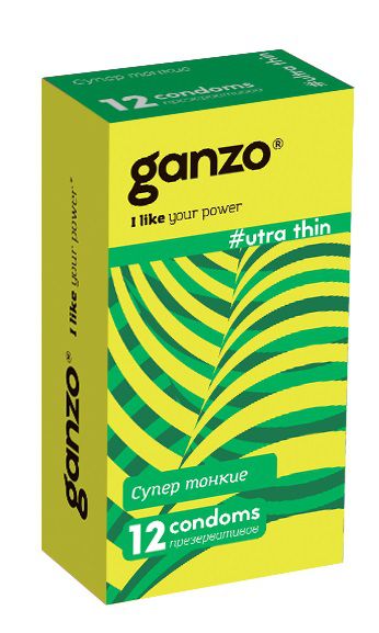 Ультратонкие презервативы Ganzo Ultra thin - 12 шт. - Ganzo - купить с доставкой в Коврове