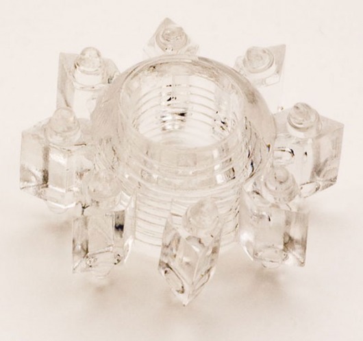 Прозрачное гелевое эрекционное кольцо-звезда - Toyfa Basic - в Коврове купить с доставкой