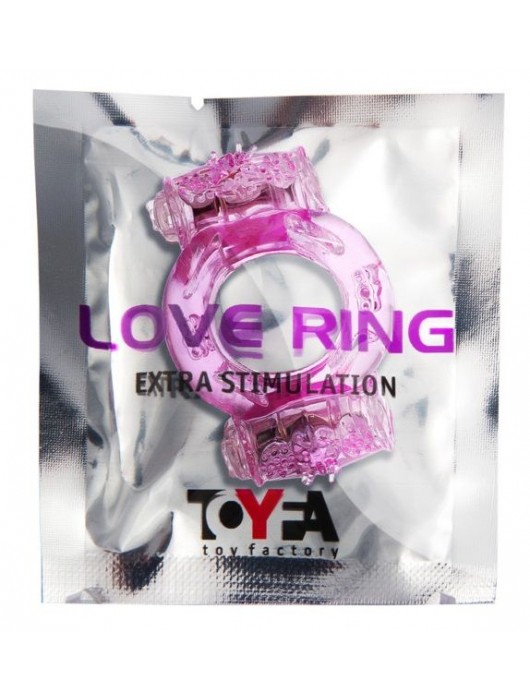 Розовое виброкольцо с двумя батарейками - Toyfa Basic - в Коврове купить с доставкой