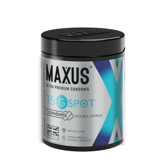 Гладкие презервативы Maxus G spot с двойной спиралью - 15 шт. - Maxus - купить с доставкой в Коврове