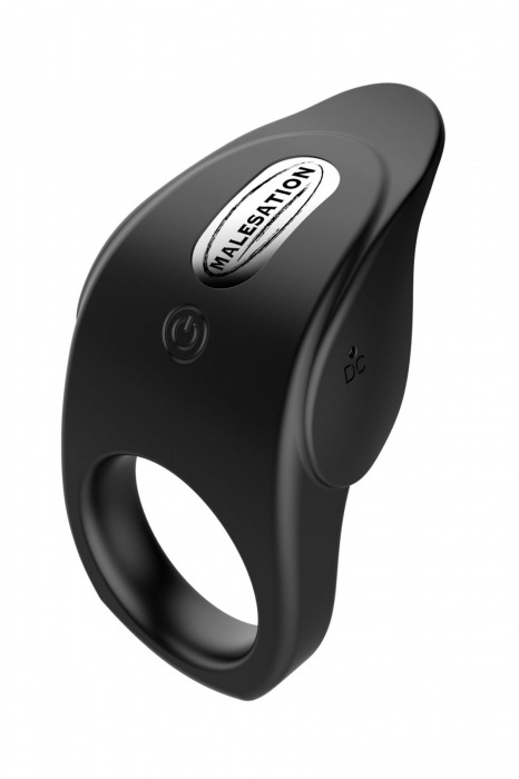 Черное эрекционное виброкольцо Vibro Lust Ring - MALESATION - в Коврове купить с доставкой