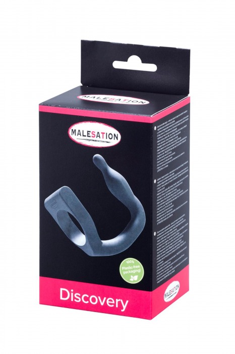 Эрекционное кольцо с вибровтулкой Discovery - MALESATION - в Коврове купить с доставкой