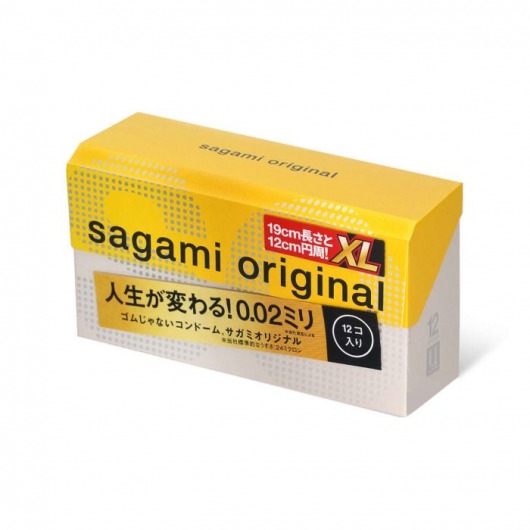 Презервативы увеличенного размера Sagami Original 0.02 XL-size - 12 шт. - Sagami - купить с доставкой в Коврове