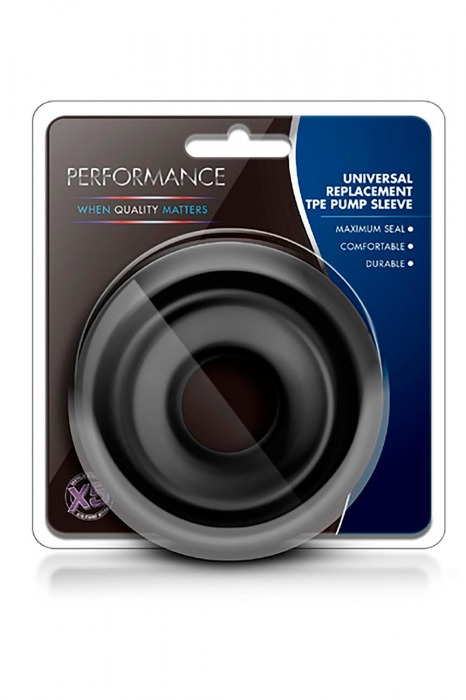 Черный уплотнитель на вакуумную помпу Replacement Pump Sleeve - Blush Novelties - в Коврове купить с доставкой