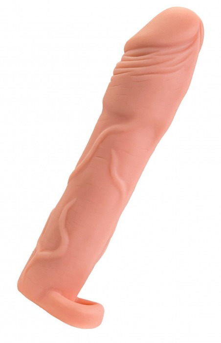 Телесная удлиняющая насадка с подхватом - 19 см. - ToyFa - в Коврове купить с доставкой