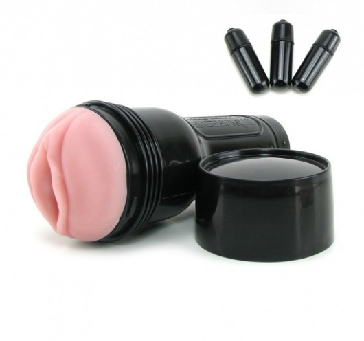 Мастурбатор-вагина Fleshlight - Vibro Pink Lady Touch с вибрацией - Fleshlight - в Коврове купить с доставкой