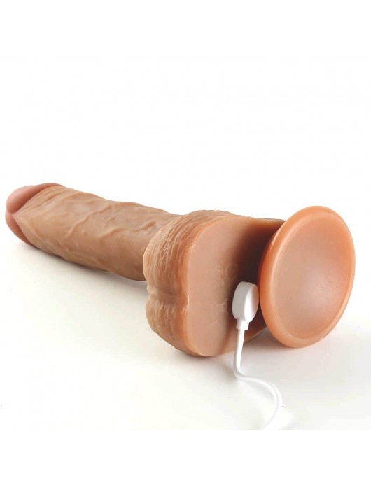 Телесный вибромассажер Okoto с пультом ДУ - 21 см. - Sitabella