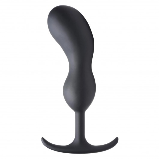 Черный массажер простаты с утяжелителями Premium Silicone Weighted Prostate Plug XL - 20,8 см. - XR Brands - в Коврове купить с доставкой