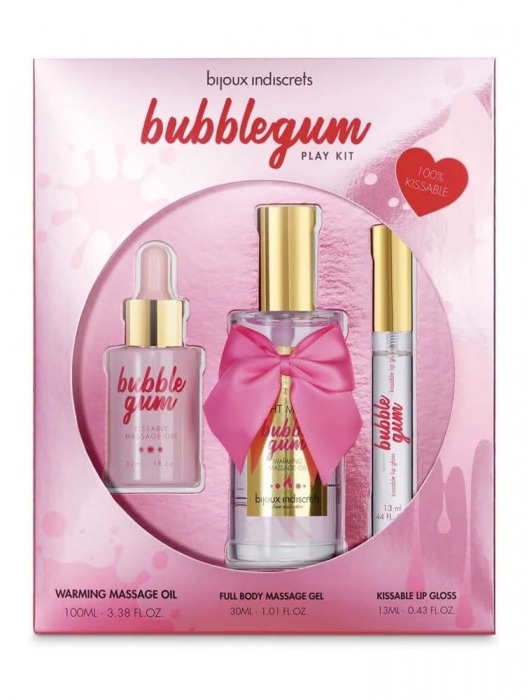 Набор средств для массажа и ласк Bubblegum Play Kit - Bijoux Indiscrets - купить с доставкой в Коврове