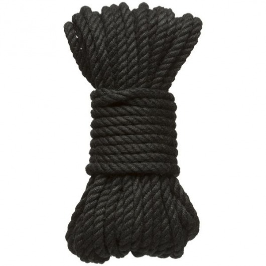Черная верёвка для связывания и фиксации Bind Tie - 9,14 м. - Doc Johnson - купить с доставкой в Коврове