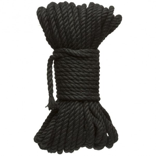 Черная верёвка для связывания и фиксации Bind Tie - 15,24 м. - Doc Johnson - купить с доставкой в Коврове