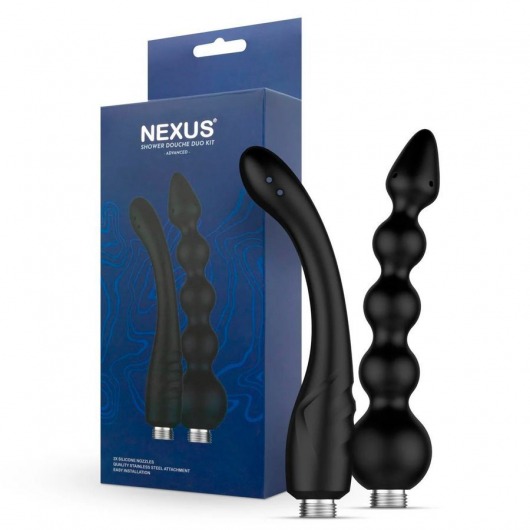 Набор из 2 насадок для анального душа Shower Douche Duo Kit - Nexus Range - купить с доставкой в Коврове
