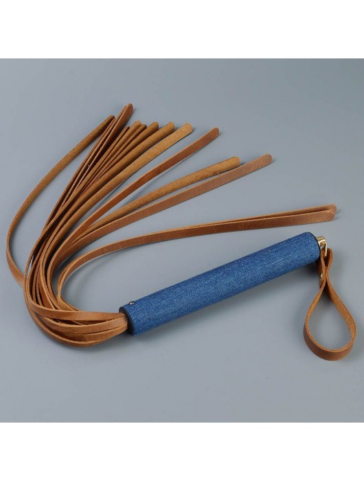 Плеть с джинсовой ручкой «Дикий Запад» - 60 см. - Sitabella - купить с доставкой в Коврове