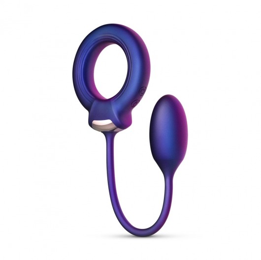 Фиолетовое эрекционное виброкольцо с анальным шариком Eclipse - ONE DC B.V. - в Коврове купить с доставкой