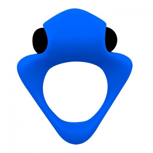 Синее эрекционное кольцо Wooomy Tribeс с вибрацией - Adrien Lastic - в Коврове купить с доставкой