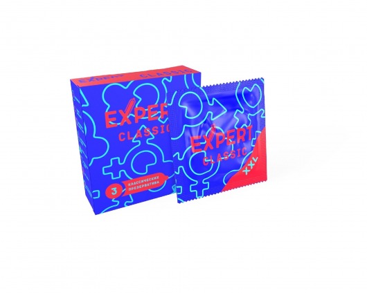 Презервативы увеличенного размера Expert Classic XXL - 3 шт. - Expert - купить с доставкой в Коврове