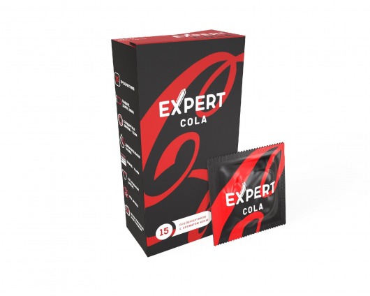 Презервативы с ароматом колы Expert Cola - 15 шт. - Expert - купить с доставкой в Коврове