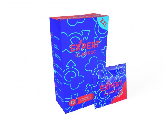 Презервативы увеличенного размера Expert Classic XXL - 15 шт. - Expert - купить с доставкой в Коврове
