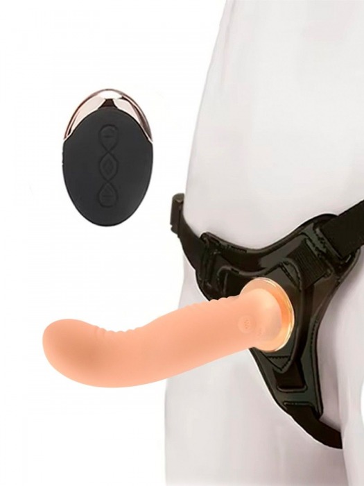 Женский вибрострапон со съемной насадкой и пультом ДУ - Erokay - купить с доставкой в Коврове